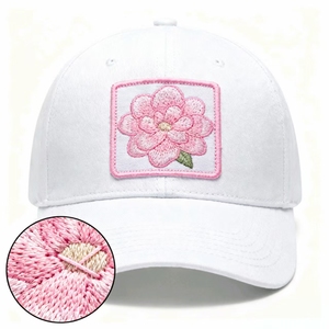 Logo personnalisé patchs de broderie de fleurs de haute précision couture durable fer sur <span class=keywords><strong>tissu</strong></span> PU <span class=keywords><strong>pour</strong></span> chapeaux et vêtements - Product Image 5