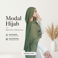 [Modal 30 brins] Nouveauté transfrontalière : Châle, écharpe et foulard en coton et modal, couleur unie, respirant, toutes saisons