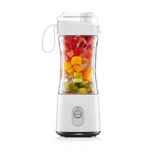 Mini presse-agrumes de fruits Portable 380ML, voyage en plein air USB Rechargeable 6 lames Portable intelligent mélangeur électrique mélangeur de jus de glace - Product Image 6