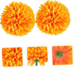 Cabezas de Crisantemo Africano de 7 cm, Decoración para Arcos de Boda y Eventos, Flores Artificiales de Seda, Bolas de Flores - Product Image 6