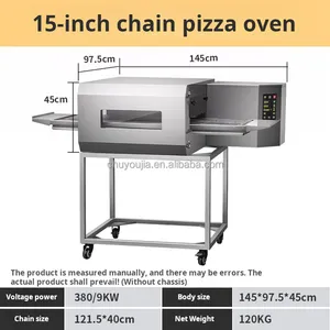Commercial 12/14/15/18 Inch Gas / Electric Hot Air Conveyor Pizza Oven Adjustable Chain Belt Rotary Bread Pizza Oven Tunnel Oven