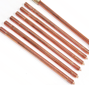 Tige de terre en acier recouvert de cuivre, fiable et enterrée, disponible en plusieurs tailles pour la protection contre la foudre et les systèmes de mise à la terre - Product Image 3