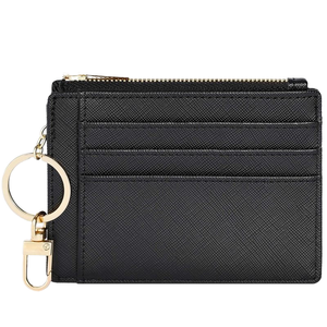 Portafoglio porta carte <span class=keywords><strong>in</strong></span> pelle di design con cuciture firmate - Product Image 2