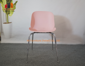 Chaise <span class=keywords><strong>de</strong></span> salle à manger nordique en PP, chaise d'appoint décorative en plastique avec pieds en métal, support robuste, vente directe usine pour café, <span class=keywords><strong>bistrot</strong></span>, espace repas - Product Image 4