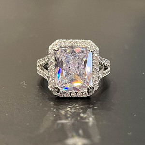 Anello dal Design Quadrato, Stile Semplice, Anello da Dito per Donne - Product Image 3