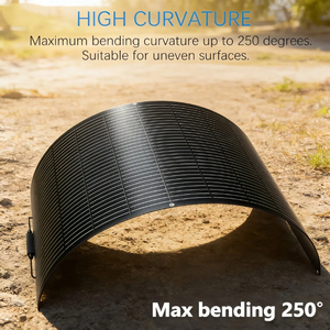 Panneau solaire monocristallin flexible Alecter Solar APH-P151 haute puissance 100W 12V, efficacité 23%, léger, pour bateau, camping-car, cabane - Product Image 4