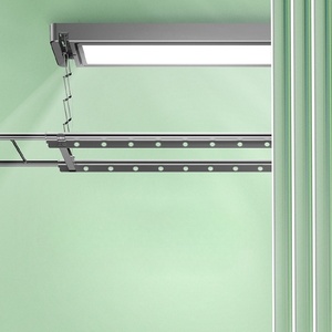 Smart Electric Clothes Drying Rack With LED <b>Light</b> Foldable Metal Design For Home Balcony Use - Product Image 2