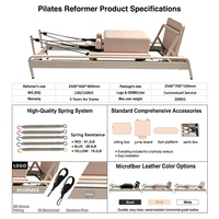 Mesin Reformer Pilates Aluminium Pink Korea, Mesin Reformer Pilates Komersial, Reformer Pilates Profesional