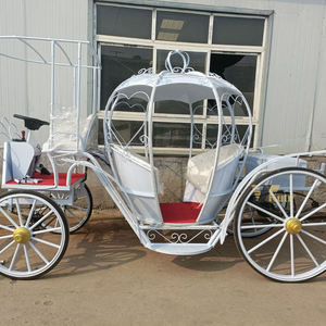 Chariot de mariage européen, chariot de balade, chariot citrouille, magnifique décoration de fête, chariot à bonbons - Product Image 4