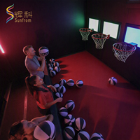 Jeu de tir au basket interactif d'intérieur avec panneau LED, système de notation multijoueur, divertissement commercial