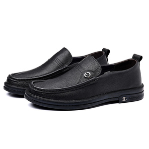 Spring Men's Loafers Business Casual Shoes Low Top Leather Loafers Top Grain Leather Loafers Trendy - Product Image 3