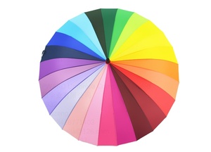 Ombrello Colorato Impermeabile ad Alta Densità, Fabbrica di Shenzhen, Personalizzazione Logo Giapponese, Ombrello Arcobaleno - Product Image 2