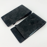 Portefeuille minimaliste en fibre de carbone forgée, blocage RFID, porte-cartes fin avec pince à billets pour homme