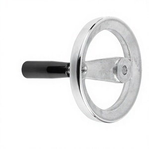 K0162 Volante de 2 radios D1=250 con orificio reamado D2=22H7, aluminio, compuesto: Duroplast, agarre giratorio - Product Image 1