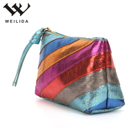 Weilida – Nouvelle Trousse de Voyage Imperméable pour Femme en Cuir PU, Pochette Cosmétique Tendance avec Motif Lettres et Fermeture Éclair