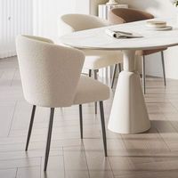 Chaises de salle à manger en velours modernes et luxueuses, durables, pour une utilisation en intérieur, dans les hôtels et les restaurants