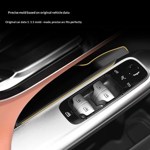 Lot de 4 organiseurs latéraux de <span class=keywords><strong>porte</strong></span> avant et arrière pour Mercedes GLC-Class 2023-2025, boîte de rangement de poignée de <span class=keywords><strong>porte</strong></span> style OEM - Product Image 3