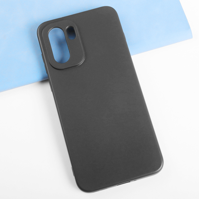 Black Matte Silicone Phone Case for OnePlus 15R Soft TPU Cell Phone Case Protective Back Cover