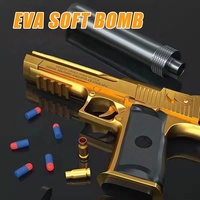 Desert Eagle Jeu de tir réaliste Simulé EVA Foam Dart Soft Bullet Gun Jouet électronique unisexe pour enfants Pas un vrai pistolet