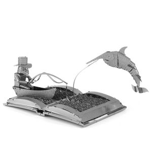 Série de puzzles 3D en métal Eclectic Collectibles : Casque Cyberpunk, Nid d'oiseau, Sculpture de <span class=keywords><strong>livre</strong></span>, 51-100 pièces, Fabriqué en Chine, Décoration unique - Product Image 3