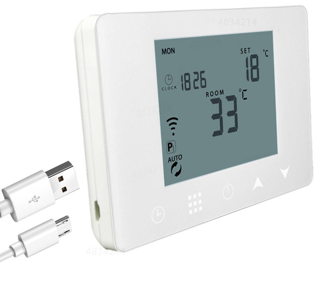 Remote Control Smart WIFI Thermostat for Electric Water Gas Boiler Heating RF 433mhz Wireless Thermostat