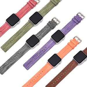 38mm 41mm 49mm Nylon Toile Bracelet de Montre Hommes Femmes Sport Bracelets de Montre Intelligente pour Apple <span class=keywords><strong>IWacth</strong></span> Série 9/8/7/6/5/4/3/2/1/SE - Product Image 4