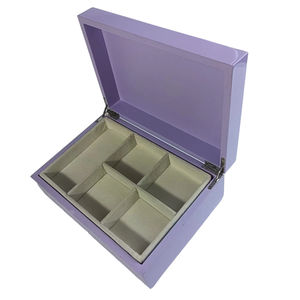 Boîte en bois personnalisable Boîte en bois de luxe fabriquée à la main en bois avec cloisons intérieures - Product Image 4