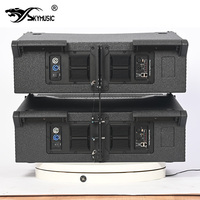 Amplificateur de ligne active double 10 pouces en néodyme de classe D avec DSP, haut-parleur auto-alimenté