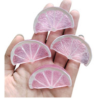 Breloque en forme de tranche de citron pour sac, téléphone portable, porte-clés, pendentif