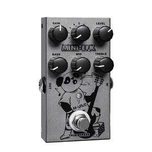 Pédale d'Effets de Guitare Unique MINI-EFX M-VAVE True Bypass Overdrive Distortion Boîtier Métallique Pédale Multi-effets pour Guitare - Product Image 1