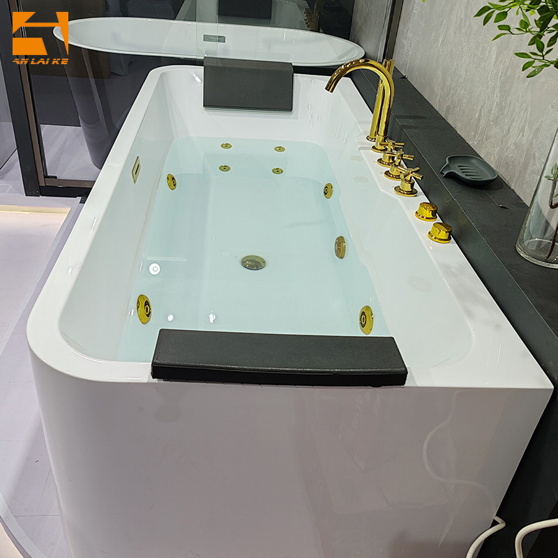 Modern Lucite Acrylic Freestanding Whirlpool Bathtub