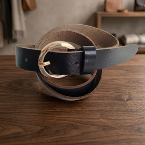 Hebilla Cuadrada de Cuero Vacuno de Longitud Personalizada, Estilo Vintage, Ecológica, Accesorios de Moda para Hombre y Mujer - Product Image 1