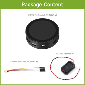 Bo mạch phát triển màn hình LCD tròn ESP32-S3-Touch-LCD-1.85C-BOX 360*360 hỗ trợ Wi-Fi, Bluetooth BLE 5, AI, giọng nói, loa thông minh - Product Image 6