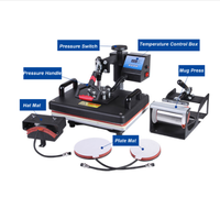 Mesin Pencetak Sublimasi 6 In 1 Mesin Pencetak Tekan Panas Kombo Harga Mesin Press Panas