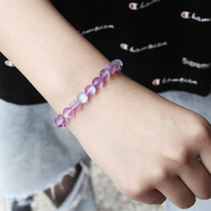 Pulsera Elástica de Piedras Preciosas de 8mm, Cristal Natural de Ágata, Amatista, <span class=keywords><strong>Cornalina</strong></span>, Pulsera de Sanación Reiki para Mujeres y Hombres - Product Image 3