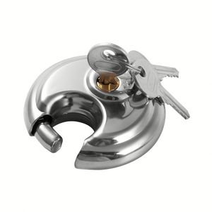 ANLI 70MM Acier inoxydable robuste de sécurité # 304 cadenas à disque ronds combinés et clés - Product Image 1