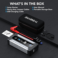 SHARMEAL OEM&ODM Démarreur de Batterie Portable 12V, Batterie Externe, Chargeur de Batterie de Voiture