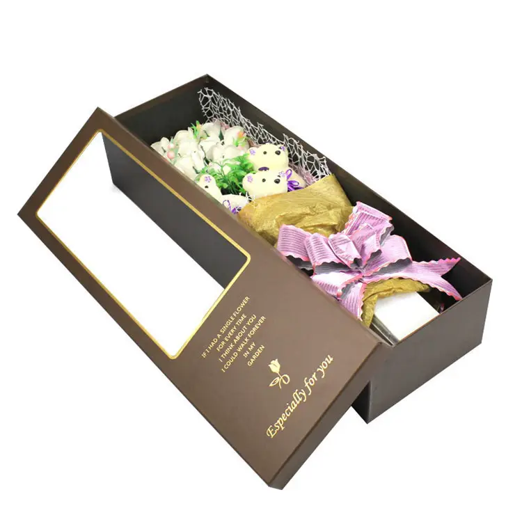 Фабричная картонная упаковочная коробка, прямоугольная Цветочная коробка для букетов, китайская подарочная упаковка, личная гигиена, подарочная упаковка, картон