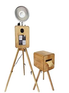 Photomaton en bois vintage, Album <span class=keywords><strong>photo</strong></span> en chêne vintage, Boîtier de cabine d'appareil <span class=keywords><strong>photo</strong></span> reflex numérique en bois vintage - Product Image 5