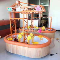 Moetry Table de sable interactive éducative pour enfants, jeu de chasse au trésor et de simulation minière, aire de jeux intérieure, aéroport, jardin