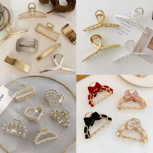 Bán Sỉ Kẹp Cắt Tóc Kim Loại Nhiều Loại Phụ Kiện Đính Cườm Ngọc Trai & Kim Cương Giả Cho Nữ Kẹp Tóc Sang Trọng Phụ Kiện Tóc - Product Image 3