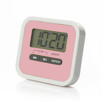 Temporizador Digital de Cocina con Pantalla LCD Grande, Cuenta Regresiva/Ascendente, de Plástico Ecológico, para Cocina, Laboratorio, Estudiantes, con Batería AAA, 99min
