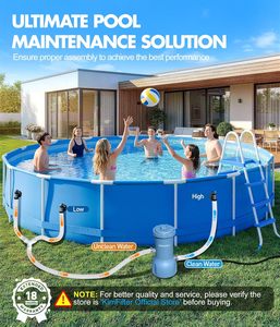 Cartouche filtrante <span class=keywords><strong>pour</strong></span> <span class=keywords><strong>pompe</strong></span> de filtration de <span class=keywords><strong>piscine</strong></span> hors sol 1000 GPH <span class=keywords><strong>pour</strong></span> la circulation et la filtration de l'eau - Améliore la propreté de l'eau - Product Image 6
