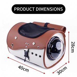 Sac de transport étanche pour animaux de compagnie pour moto, siège arrière, avec fenêtre transparente et laisse de sécurité pour petits chiens, chats, scooter - Product Image 3