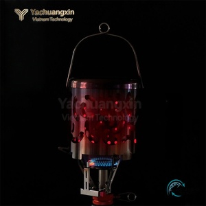 Mini estufa portátil para exteriores, cabezal de estufa multifuncional de acero inoxidable para camping, cabezal de estufa con campana de fuego para camping. - Product Image 2