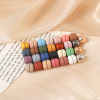 Macaron Fixe Écharpe Boucle Simple Mode Magnétique Hijab Accessoire Peut Ajouter Votre Logo Hijab Broche Pins