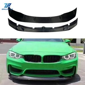 Lèvre avant en fibre de carbone de style GTS entièrement extensible pour <span class=keywords><strong>BMW</strong></span> F80 M3 <span class=keywords><strong>F82</strong></span> F83 <span class=keywords><strong>M4</strong></span> 2015-2019 - Product Image 1