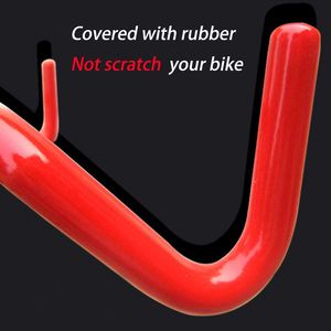 Porte-vélos en acier, support mural horizontal <span class=keywords><strong>pour</strong></span> vélo, crochet de suspension <span class=keywords><strong>pour</strong></span> vélo - Product Image 4