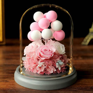 Wholesale Christmas Valentine's Day gift Confession <b>Balloon</b> Eternal Flower Rose for Girlfriend Creative night light decoration - Product Image 6