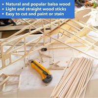 Fournisseur d'usine, bandes de bois de balsa sur mesure pour modèles artisanaux DIY, modèles architecturaux